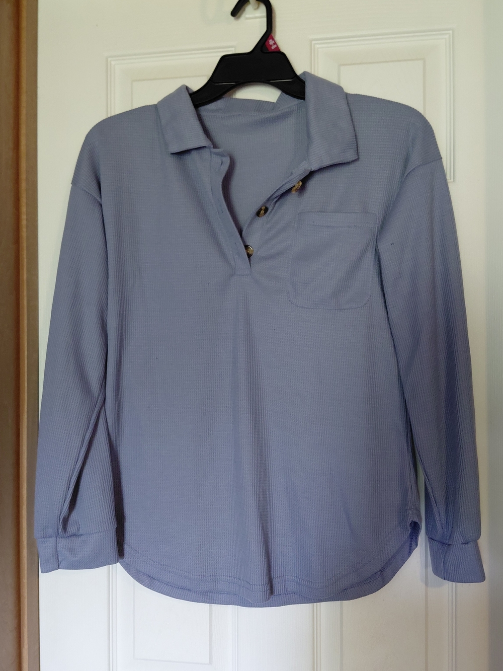 Masters Men's Long-Sleeve Polo in Light Blue